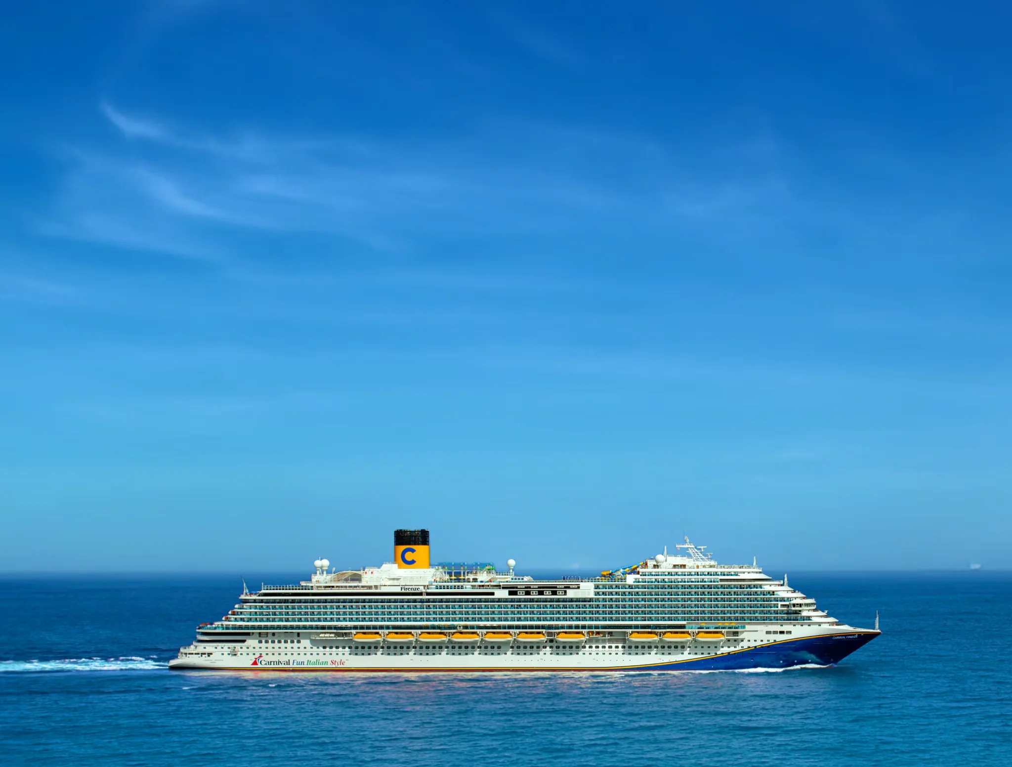 Southern Caribbean from Port Canaveral (Orlando), FL cruise ship Carnival Firenze