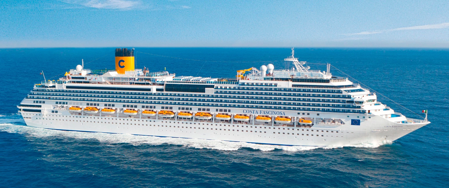 Spain, Gibraltar, The Azores, Canada, United States, Florida (USA), Dominican Republic cruise ship Costa Fascinosa