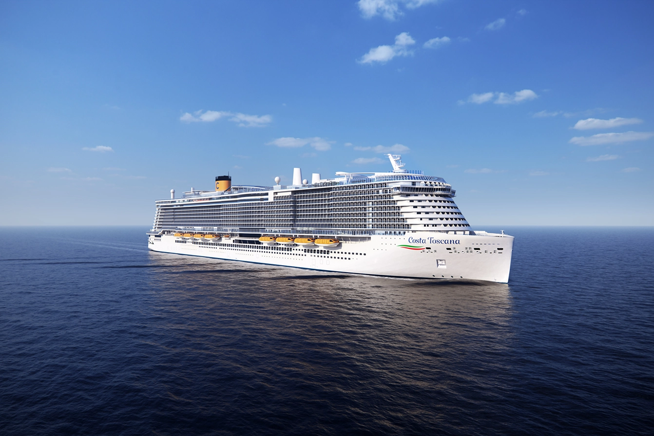 France, Spain, Balearic Islands, Italy cruise ship Costa Toscana